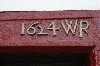 Penrith Board And Elbow lintel inscribed 1624WR