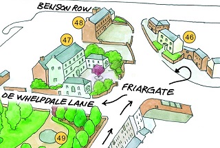 Walk map at Penrith Friargate